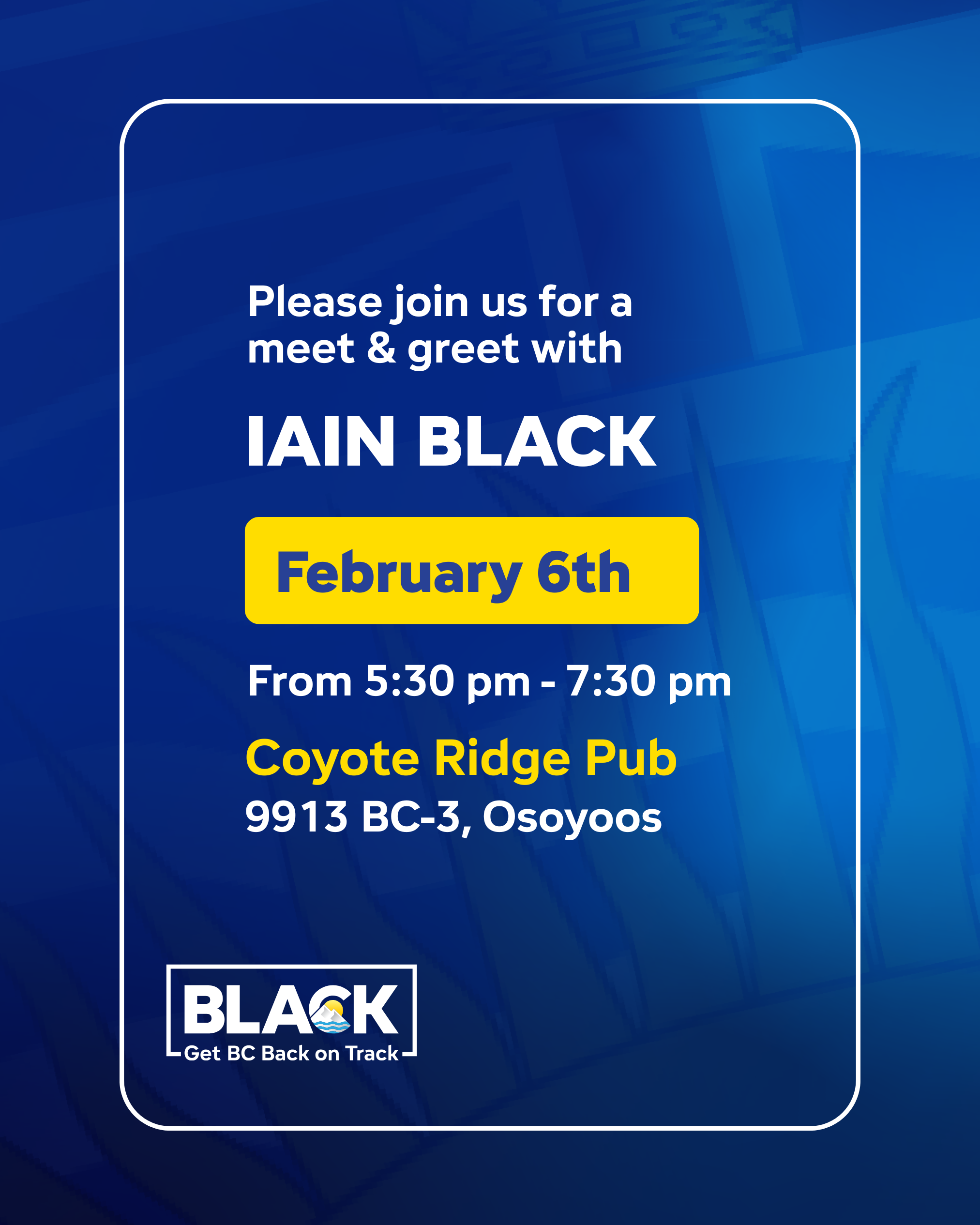 Meet Iain Black in Osoyoos